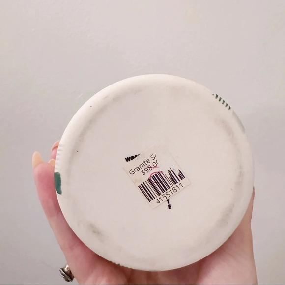 The Granite Seed Jar Cork Top Porcelain Vase Storage Kitchen - Picture 2 of 4